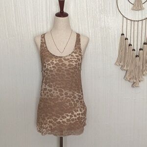 NEW Wilfred 100% silk leopard print tank top XXS